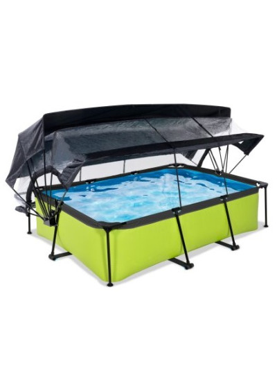 Басейн EXIT з куполом і тентом 220х150х65 см "лайм"